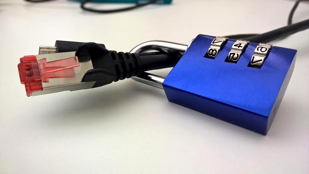 Security padlock and digital shield representing privacy software tools