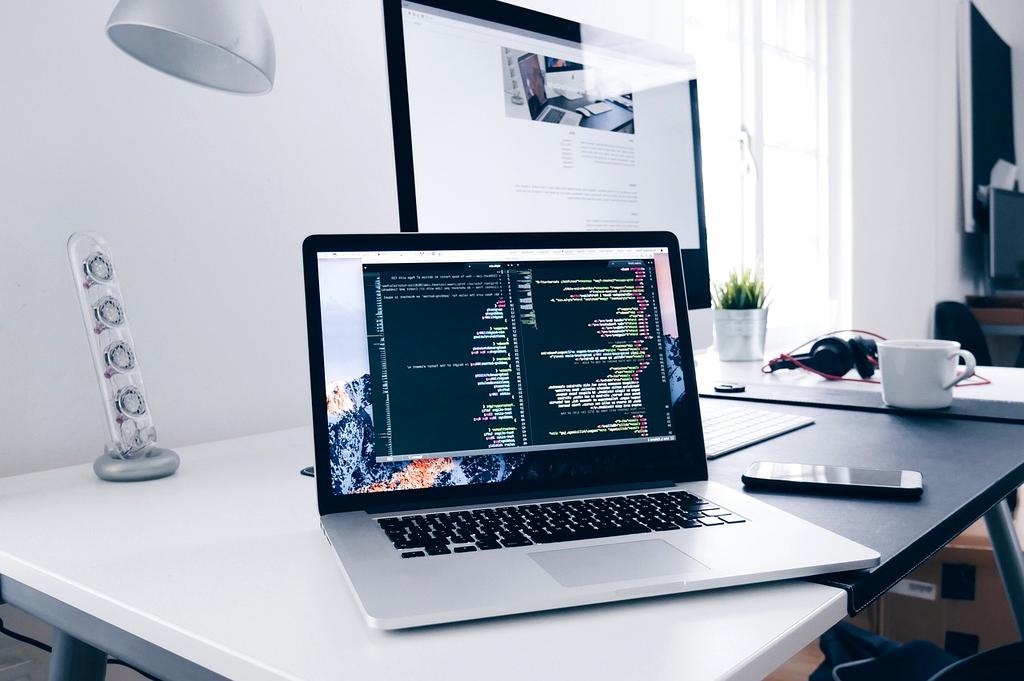 Professional software development team working on custom applications